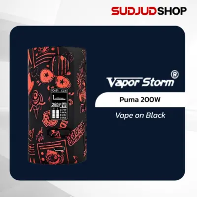 vaporstorm puma 200w vape on black