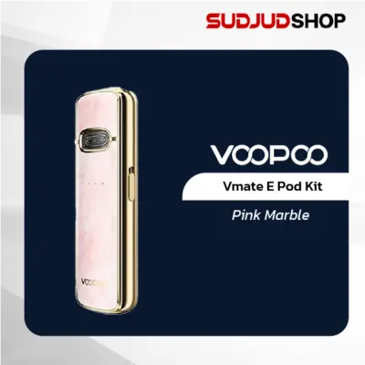 voopoo vmate e pod kit 1200mah 20w pink marble