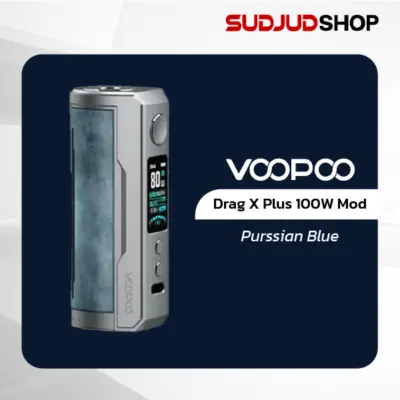 voopoo drag x plus 100w mod purssian blue