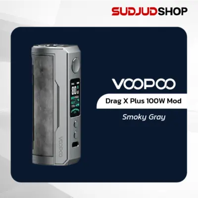 voopoo drag x plus 100w mod smoky gray