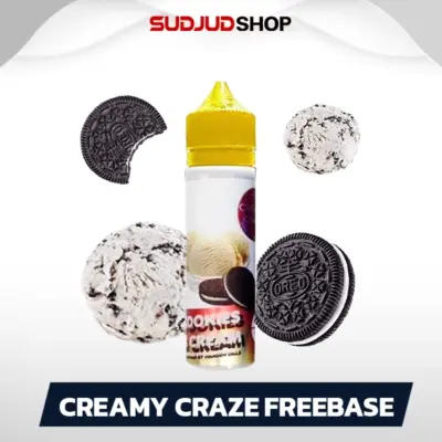 creamy craze freebase 60ml cookies cream