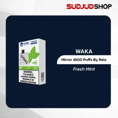waka mirror 4500 puffs by relx fresh mint
