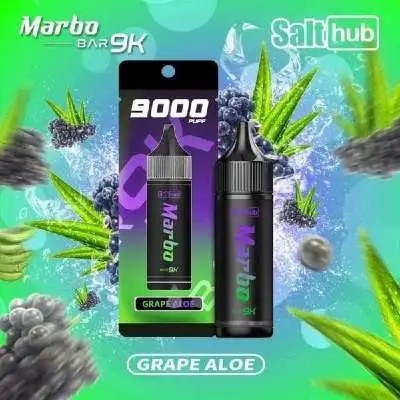 marbo bar 9000 puffs กลิ่นองุ่นว่านหางจระเข้
